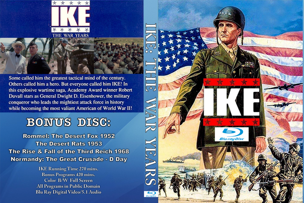IKE THE WAR YEARS ( Original 1978 MiniSeries – Blu Ray – Plus Bonus Dvd )